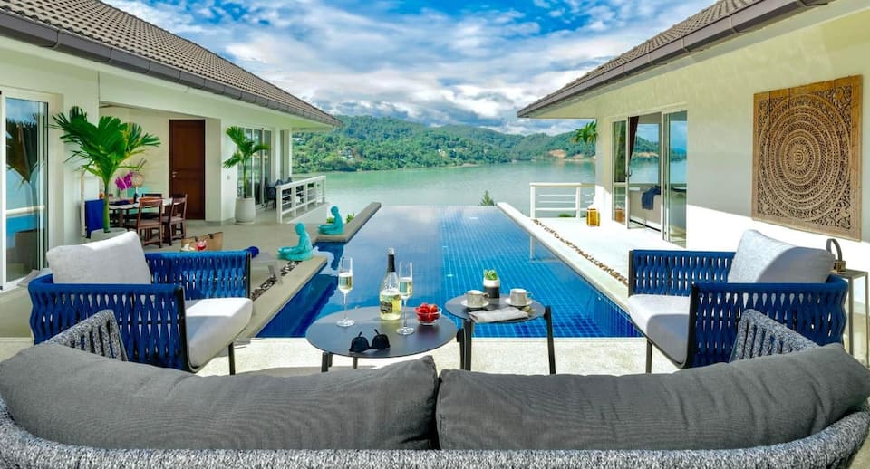 Amazing Sea View Villa 露台